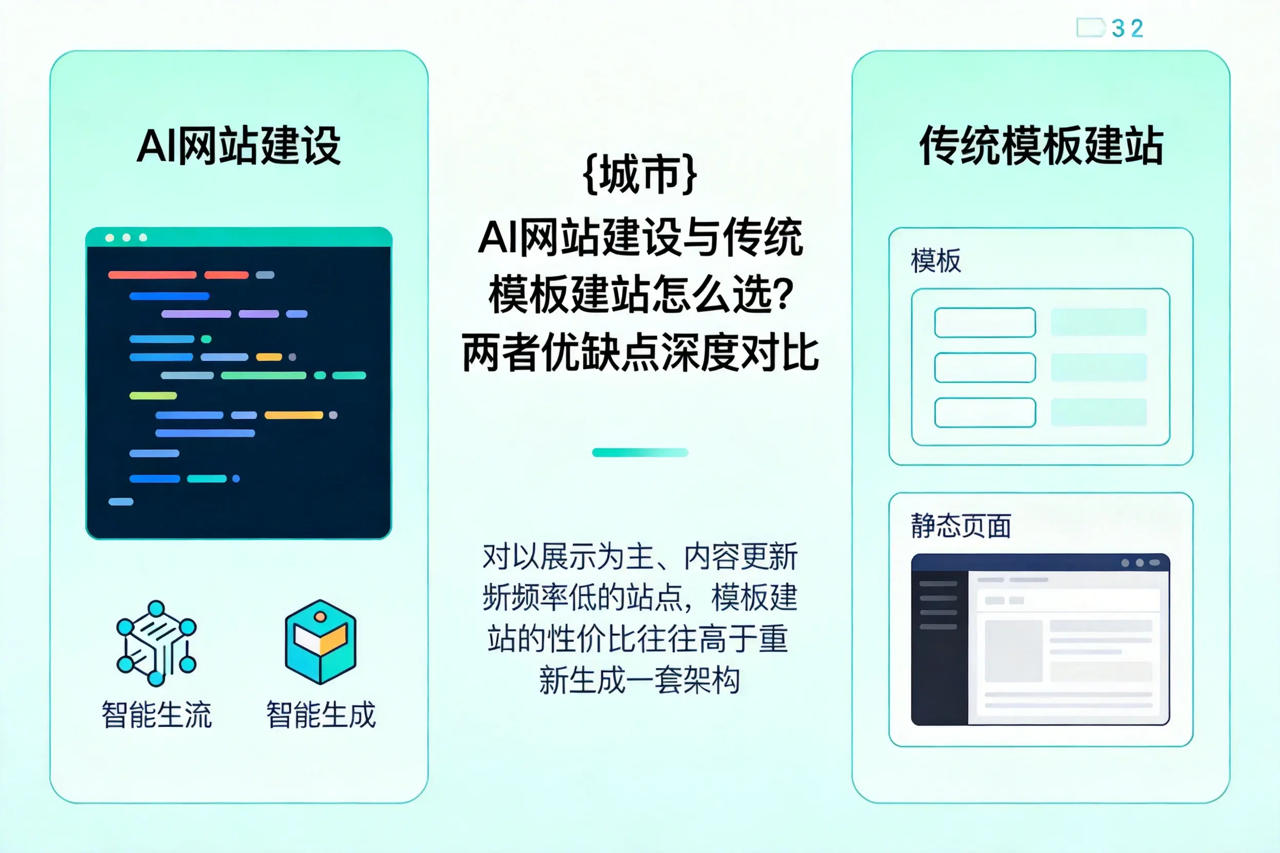 营口AI网站建设与传统模板建站怎么选?两者优缺点深度对比
