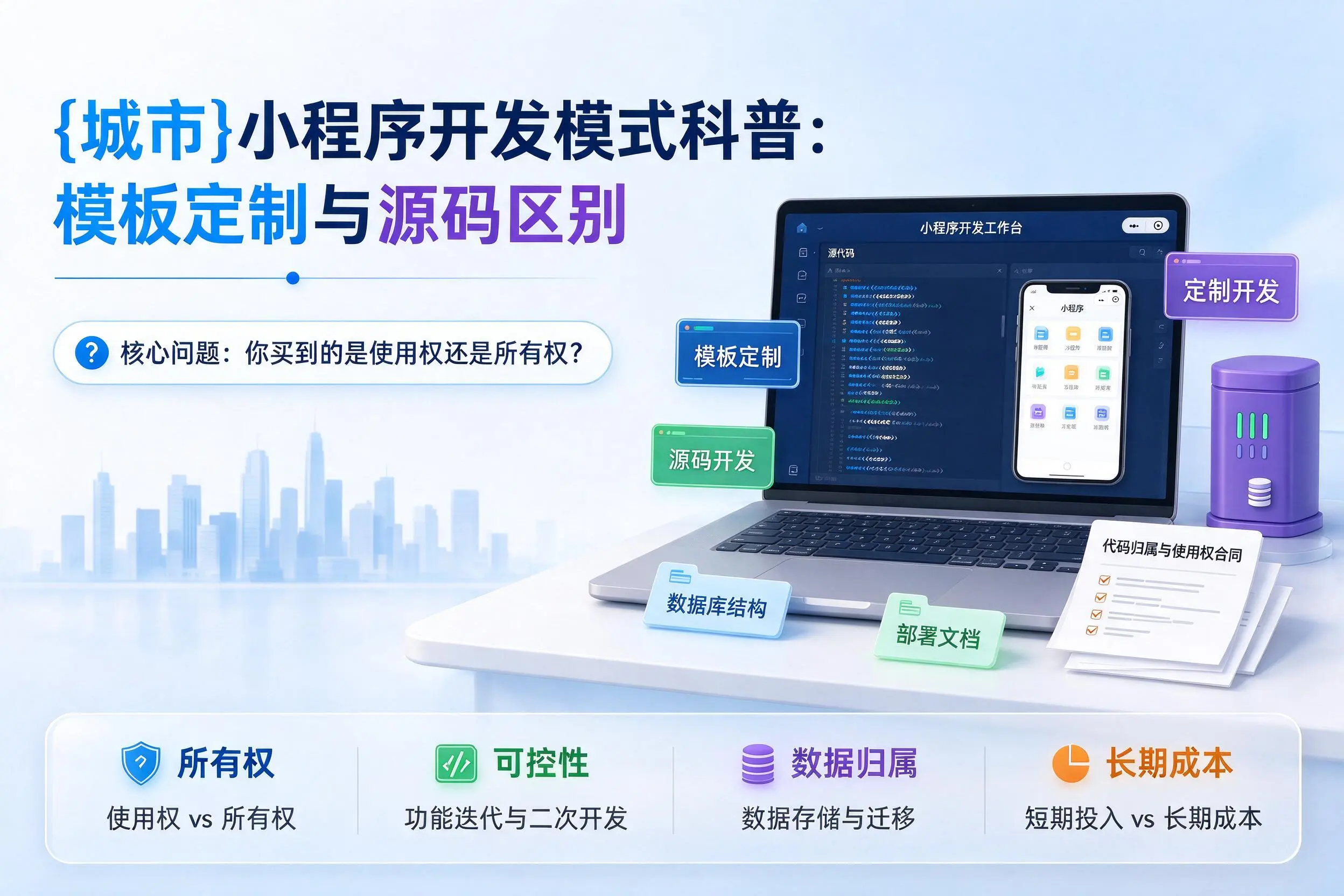 营口小程序开发模式科普:模板定制与源码区别