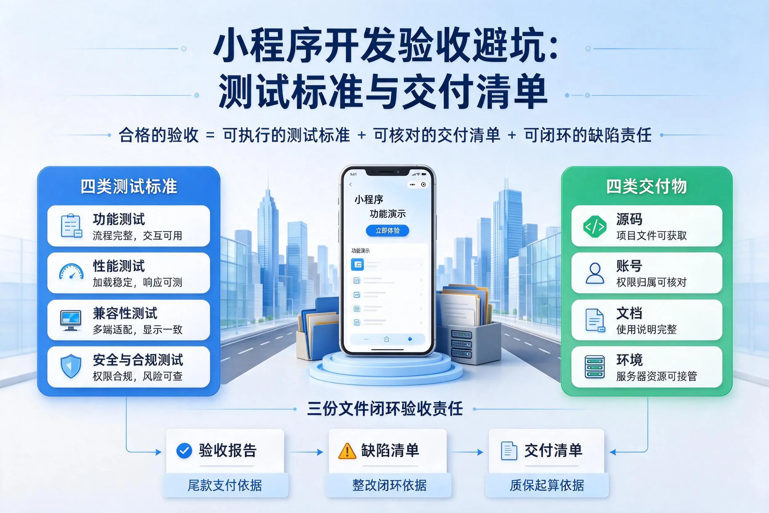 营口小程序开发验收避坑:测试标准与交付清单