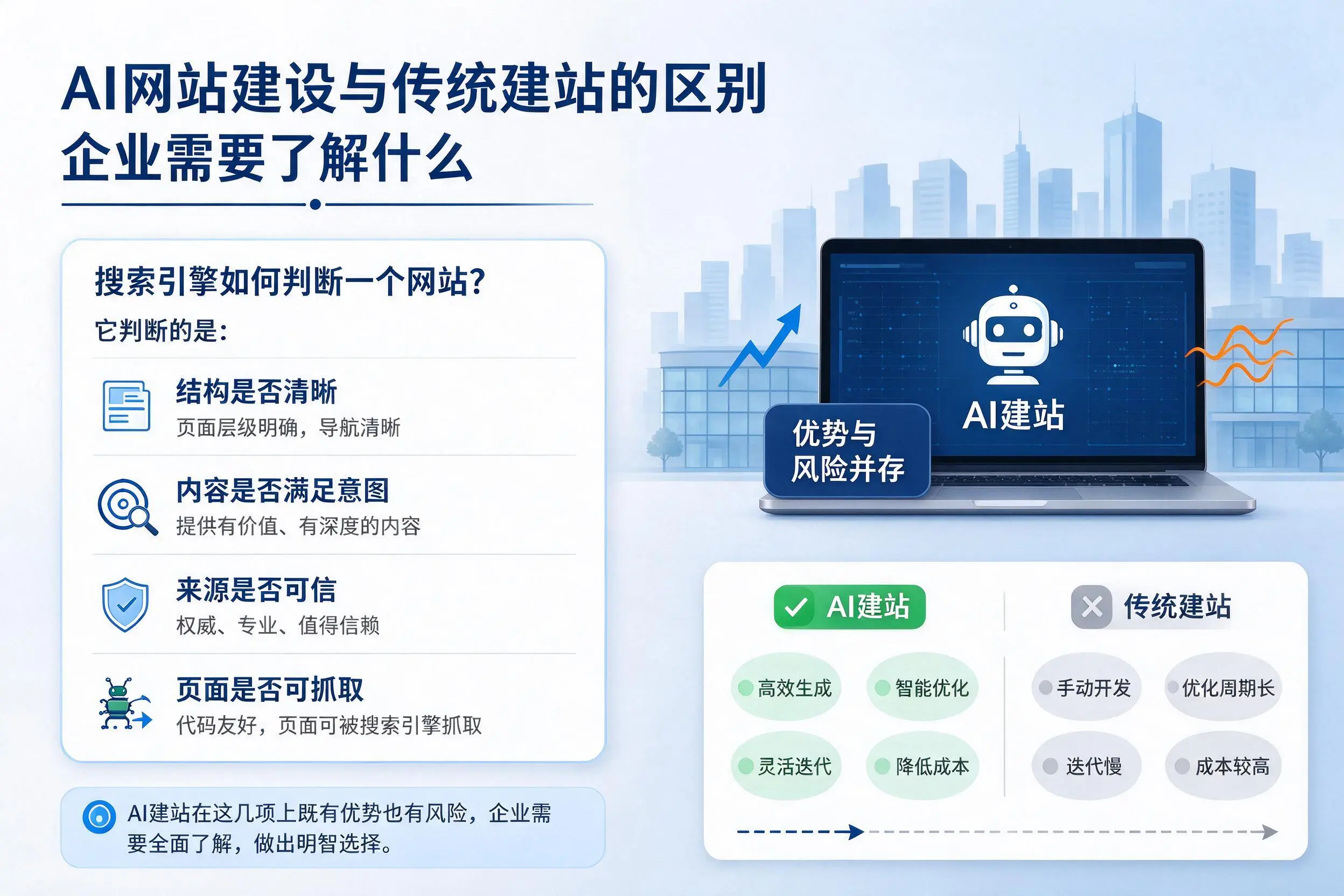 AI网站建设与传统建站的区别，营口企业需要了解什么