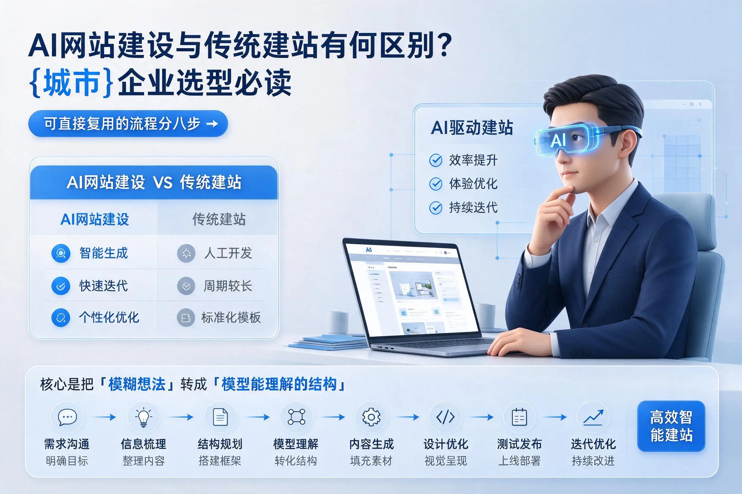 AI网站建设与传统建站有何区别?营口企业选型必读