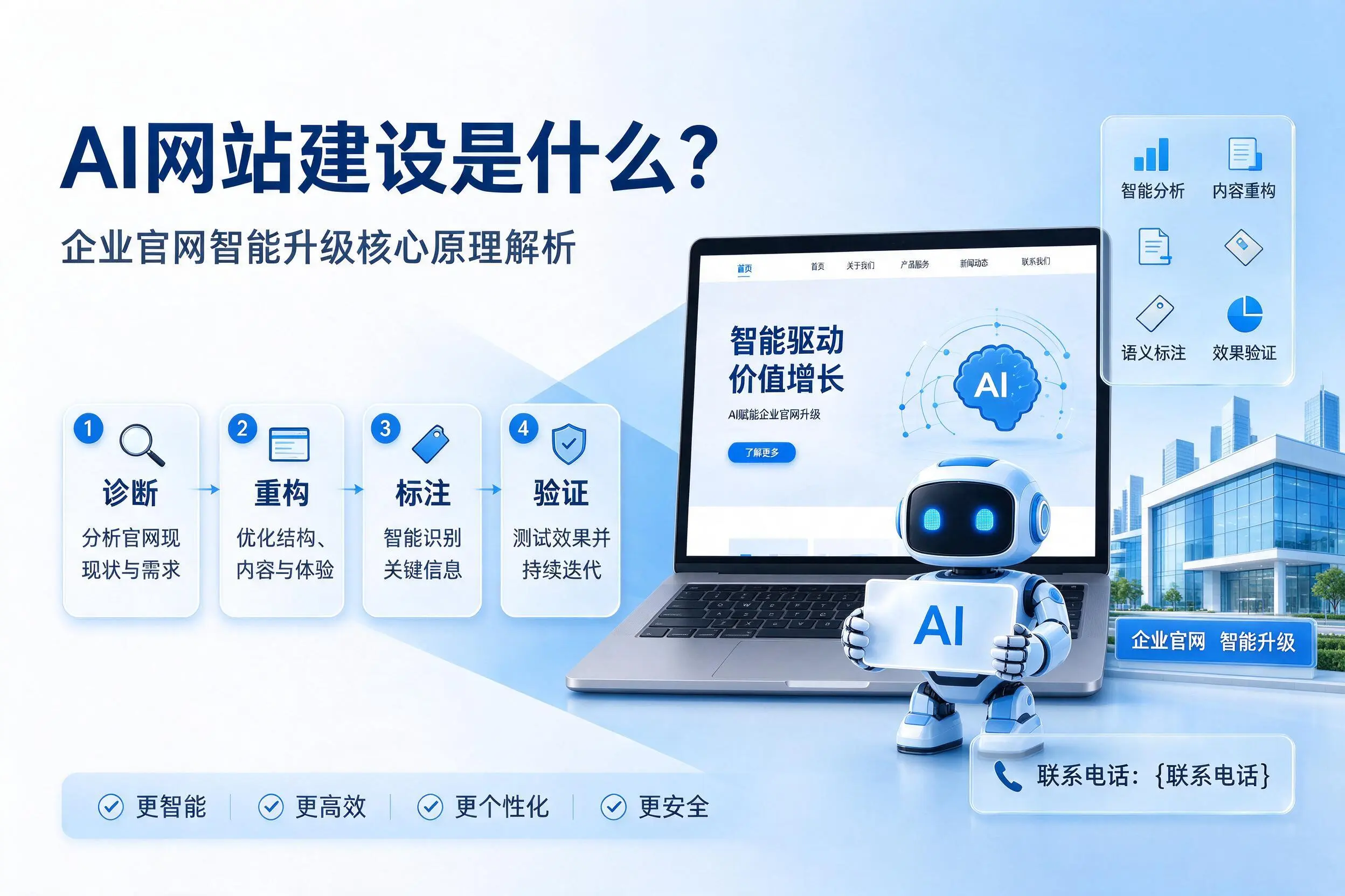 AI网站建设是什么?营口企业官网智能升级核心原理解析