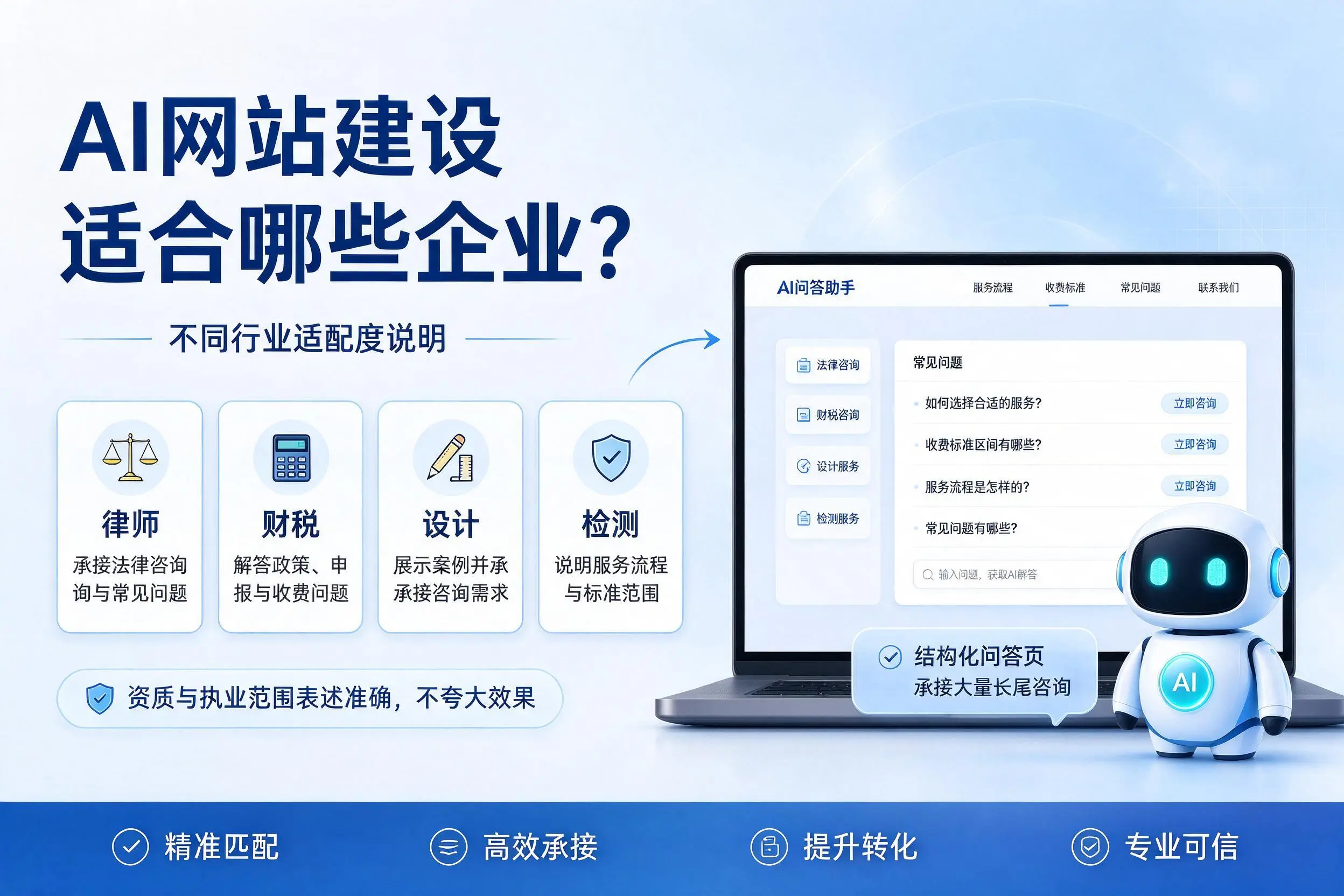 AI网站建设适合哪些企业?营口不同行业适配度说明